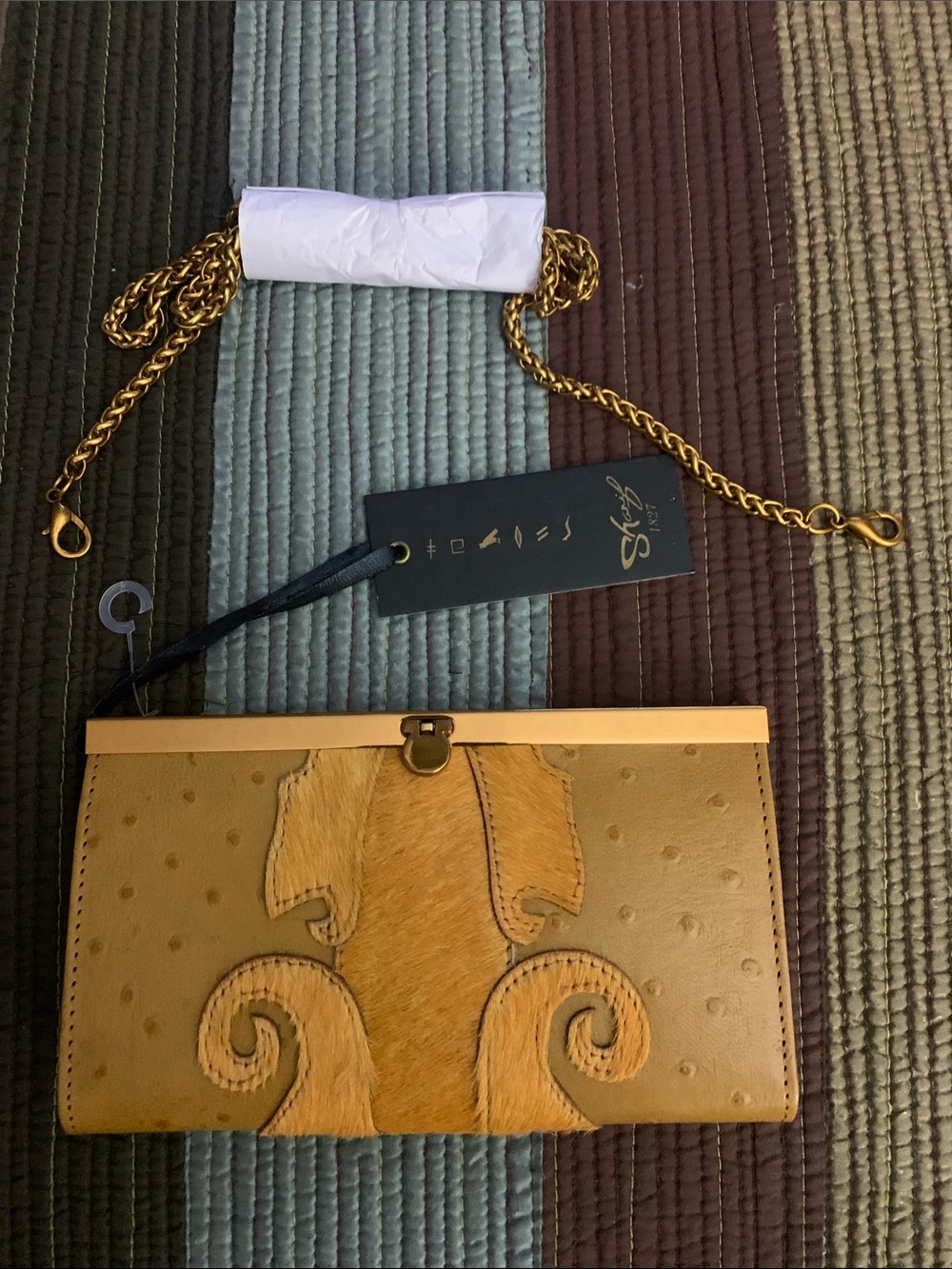 Sharif crossbody/clutch NEW W TAG